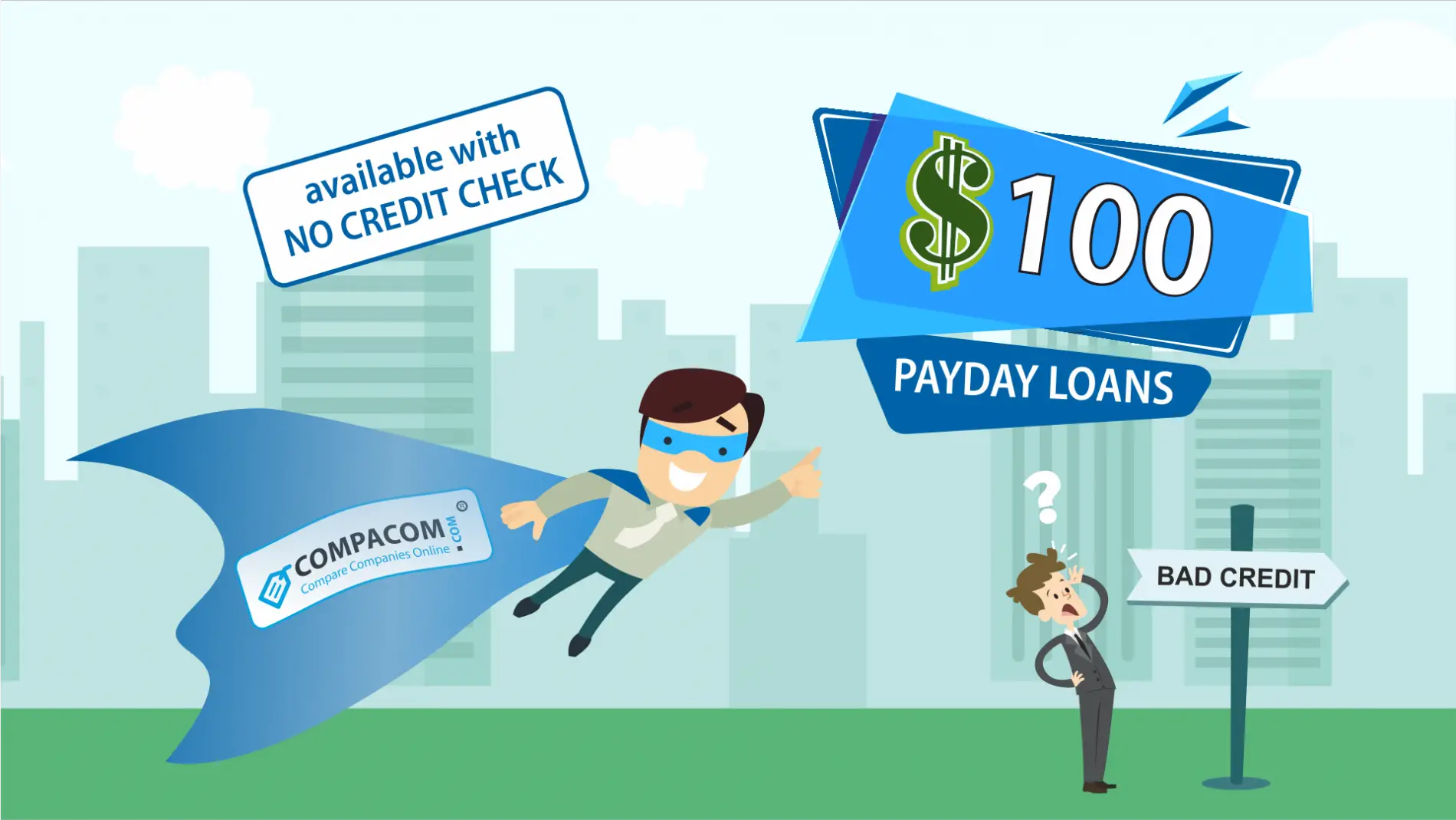 $100 Payday Loans Same Day Even for Bad Credit