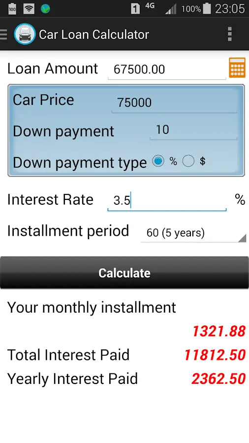 Apr Calculator Car Loan