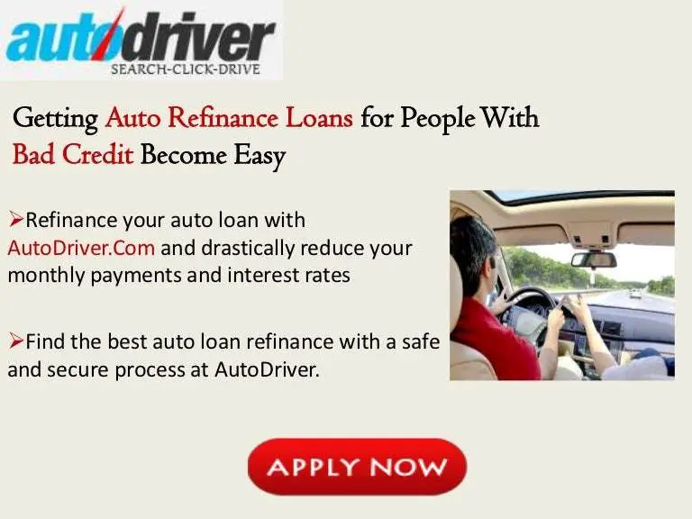 Auto Refinance Loans for People With Bad Credit