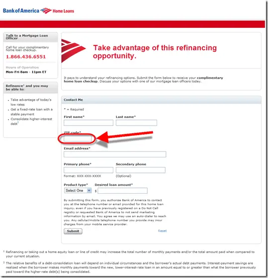 Bank of America Pitches Mortgage Refi Upon Logout