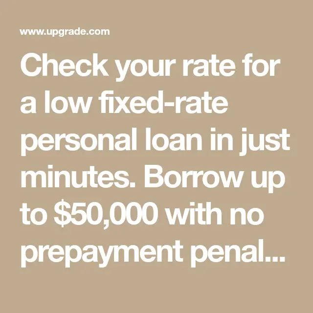 Check your rate for a low fixed