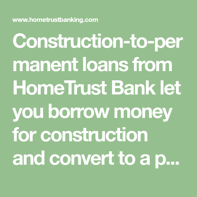 Construction To Permanent Loan Rates