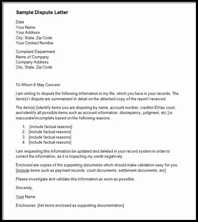 Credit Dispute Letter Template Unique Mortgageloan Corp Home Mortgage ...