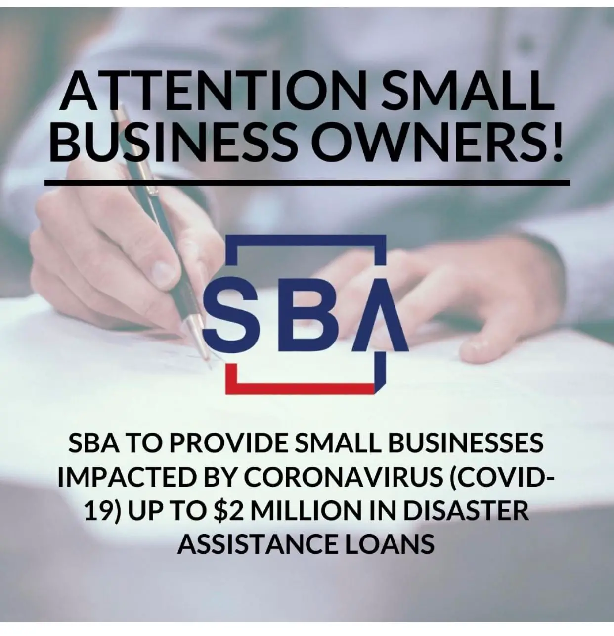 Disaster Assistance Loans Available to Small Businesses Hit by COVID