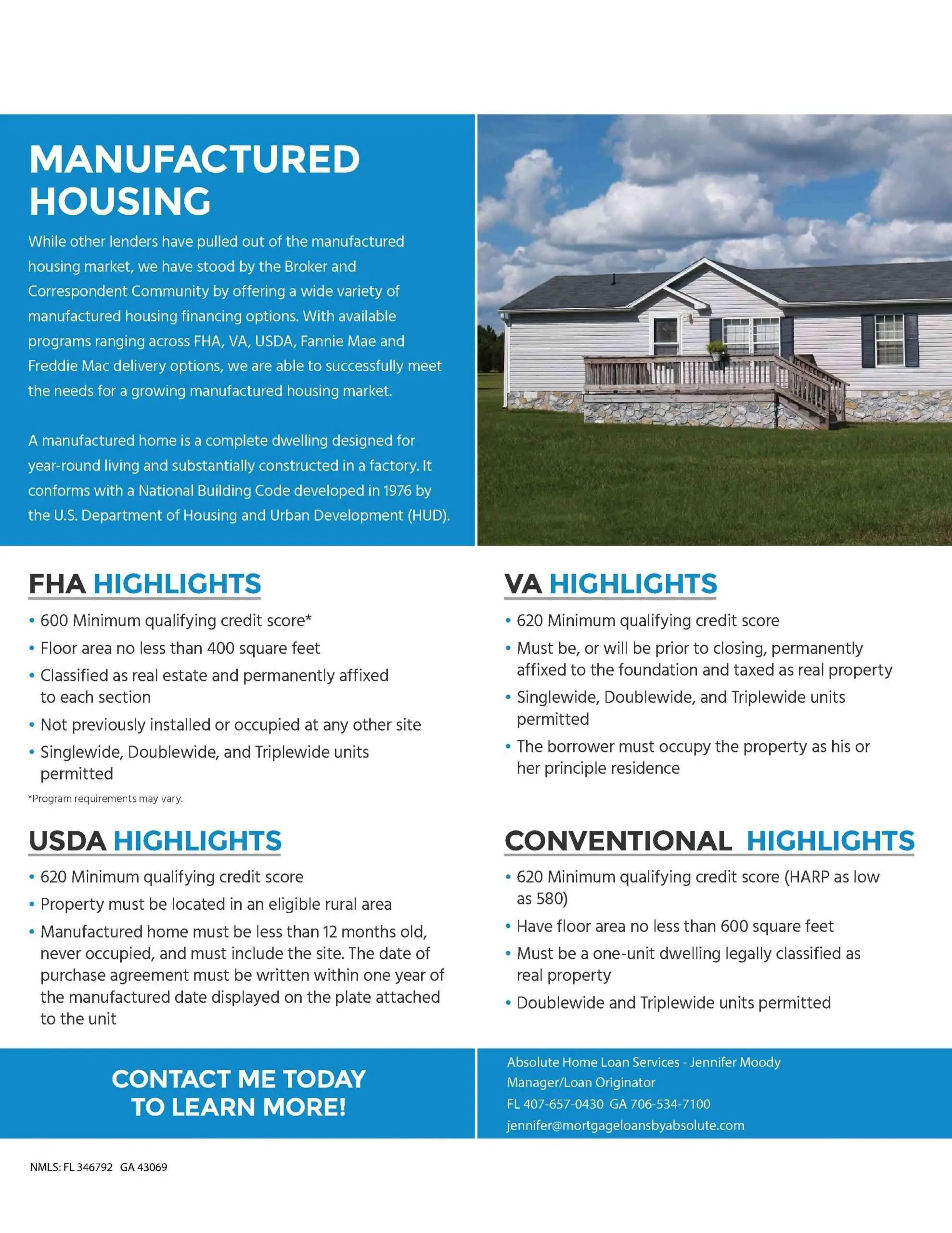 Do Manufactured Homes Qualify For Va &  Fha Loans