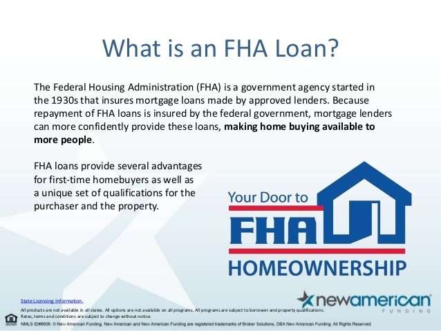 FHA Loan Facts for First