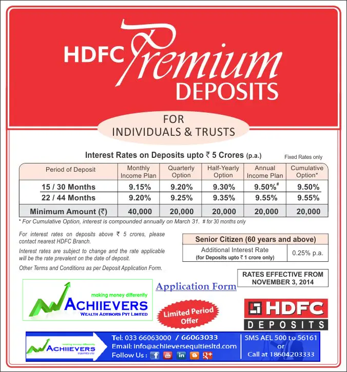 Hdfc Housing Finance Fd Rate Of Interest