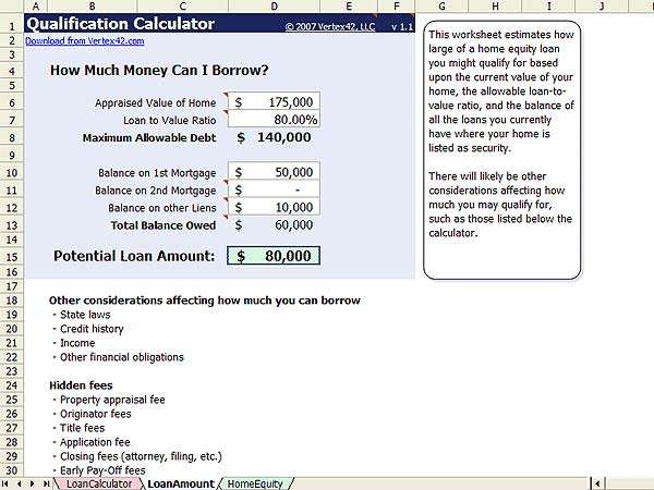 Home Equity Calculator