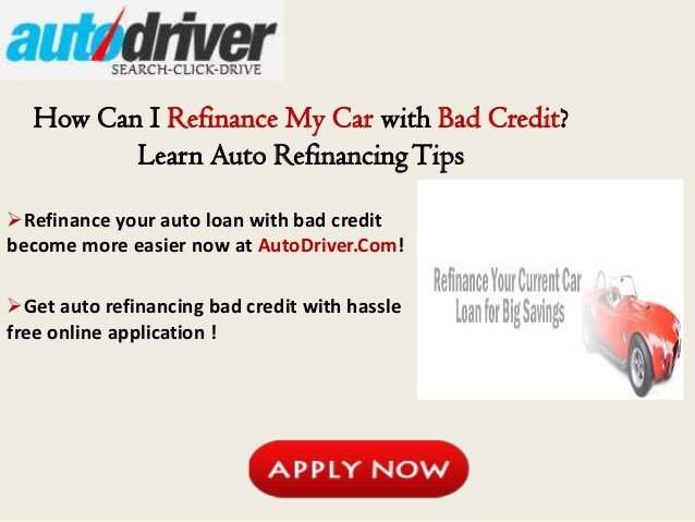 How Can I Refinance My Car with Bad Credit