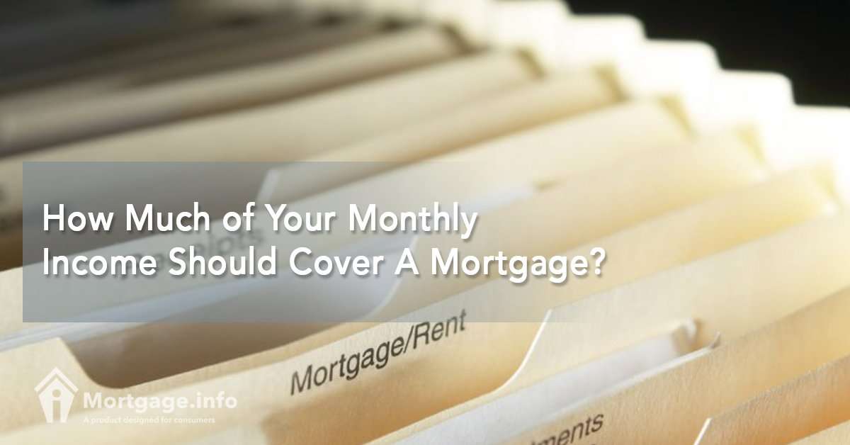 How Much of Your Monthly Income Should Cover A Mortgage ...