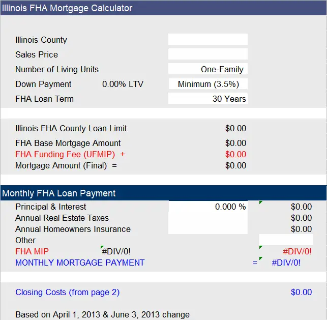 How To Calculate Fha Loan Amount