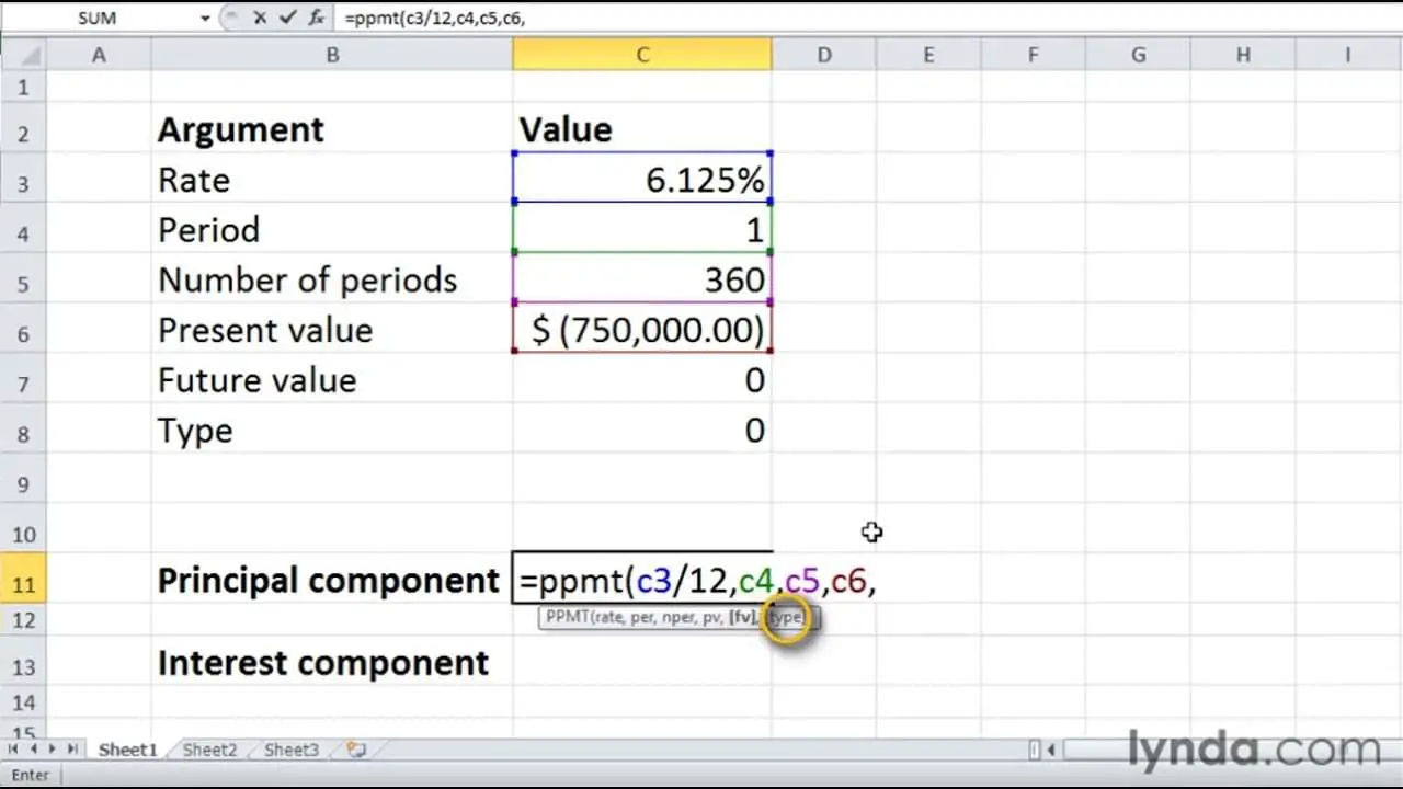 How to calculate loan payments in Excel