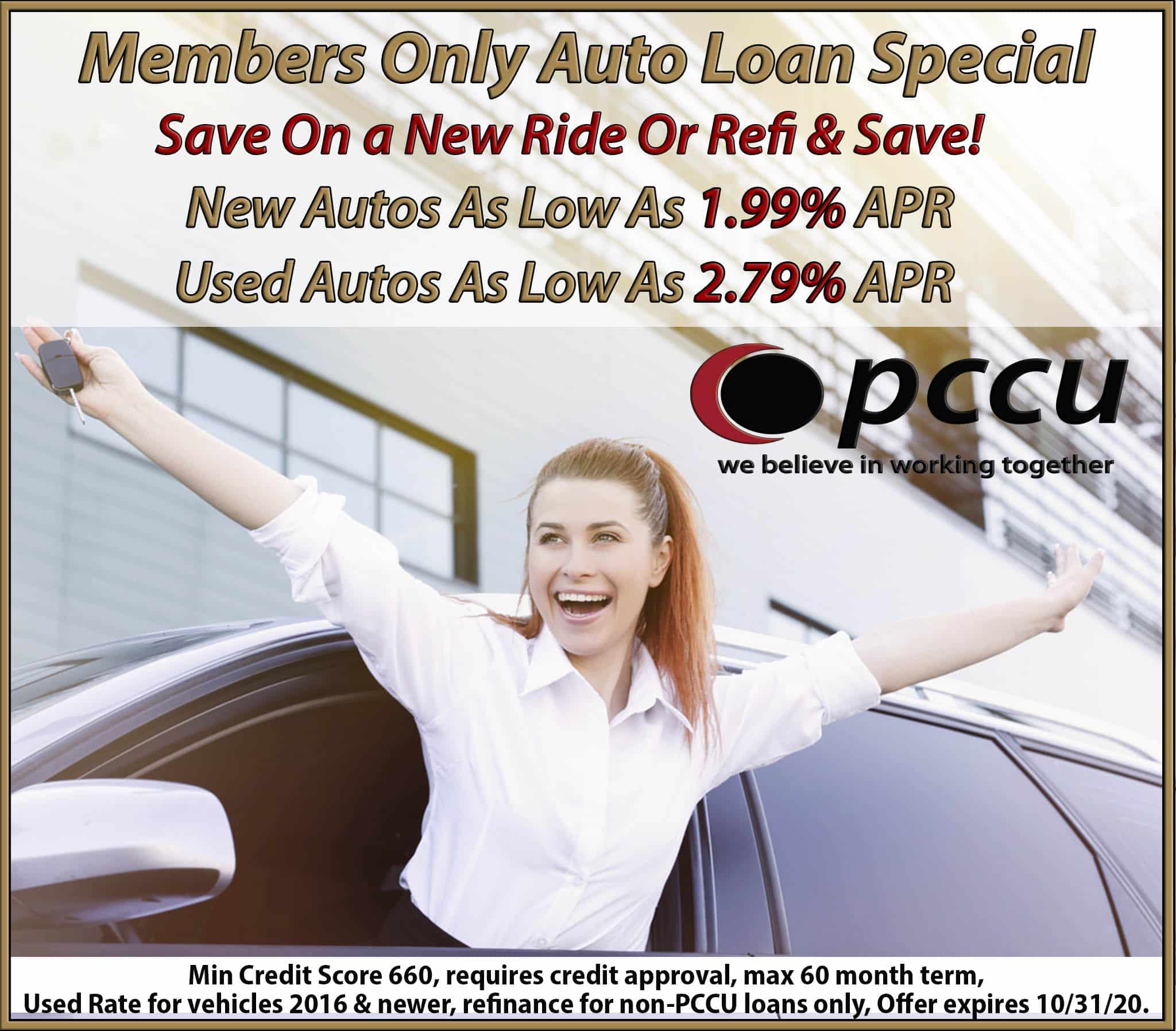 Members Only Auto Loan Special