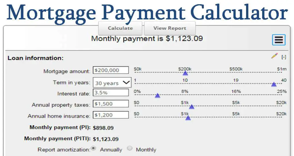 Mortgage Payment Calculator