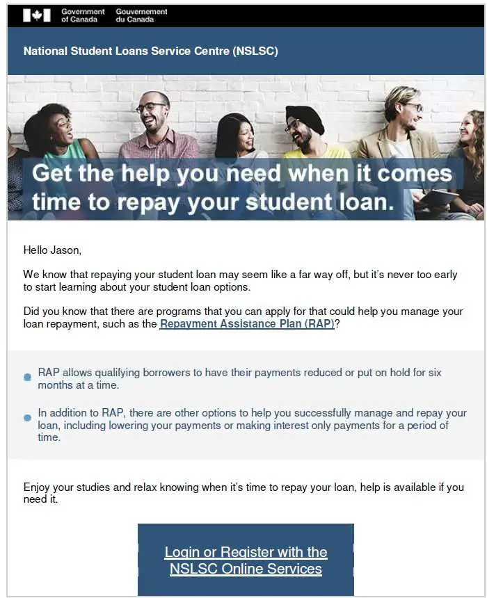National Student Loans Service Centre â Repayment ...
