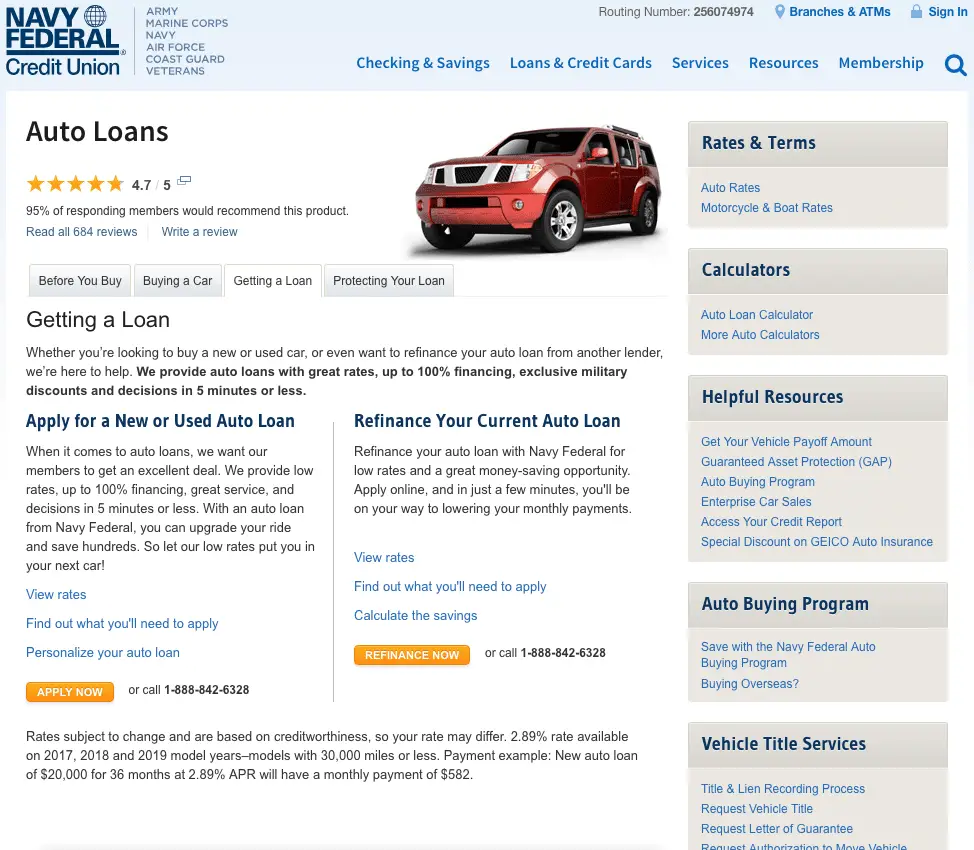 Navy Federal Car Loan Calculator