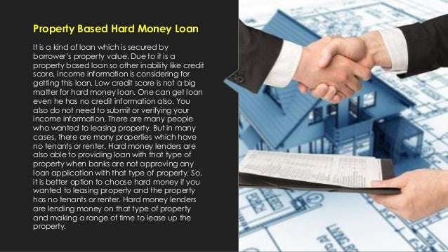 Refinance with hard money loan