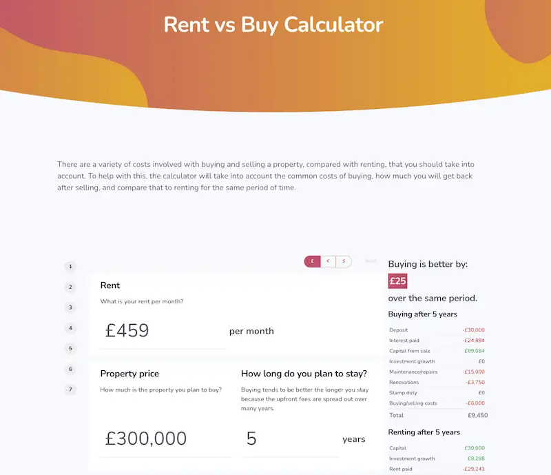 Rent vs Buy Calculator