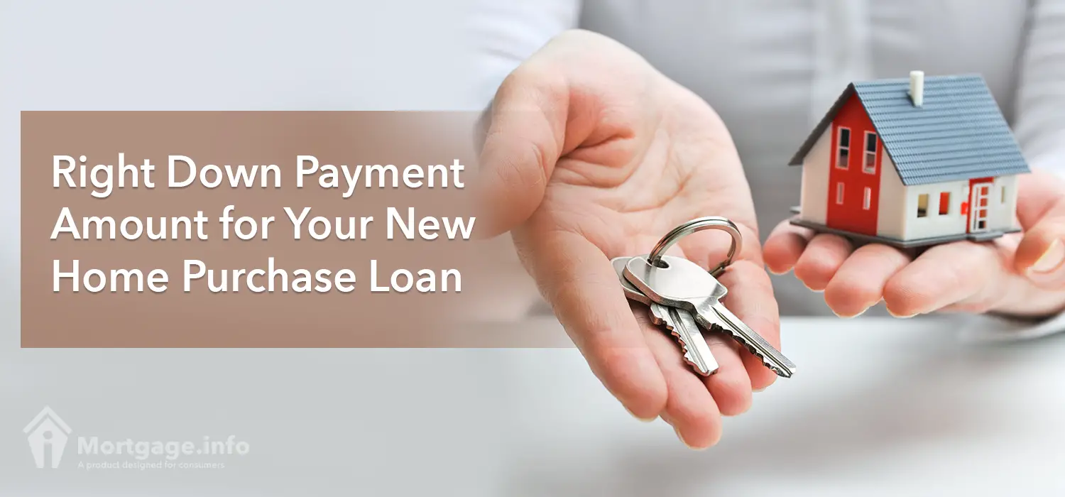 Right Down Payment Amount for Your New Home Purchase Loan