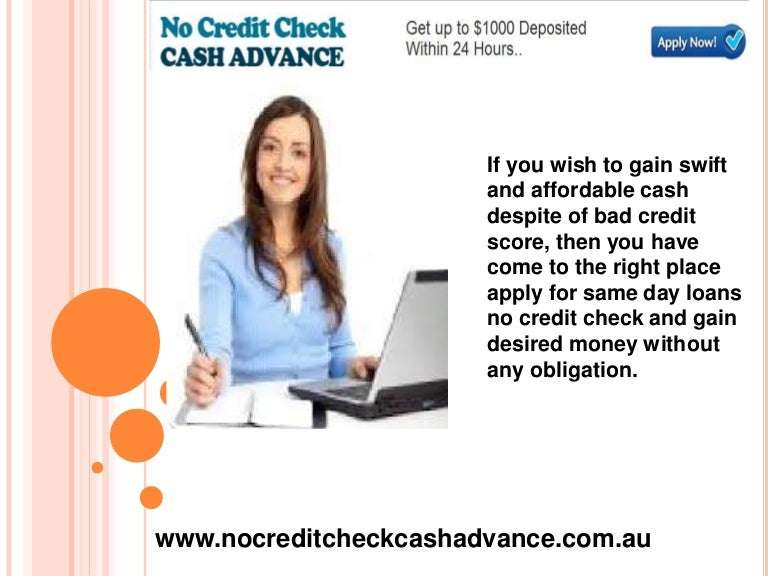 Same Day Loans No Credit Check