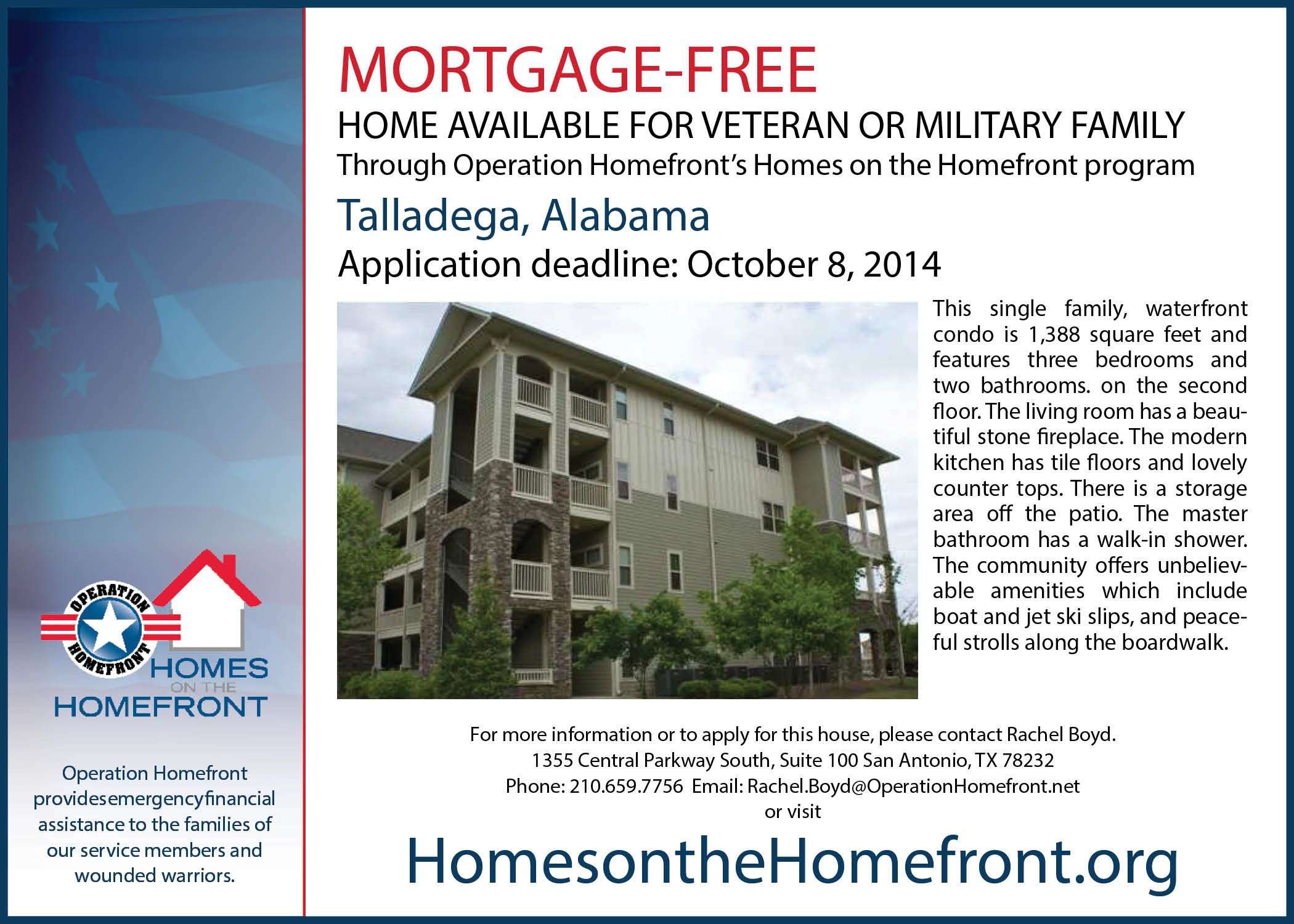 The application period for this mortgage free home in ...