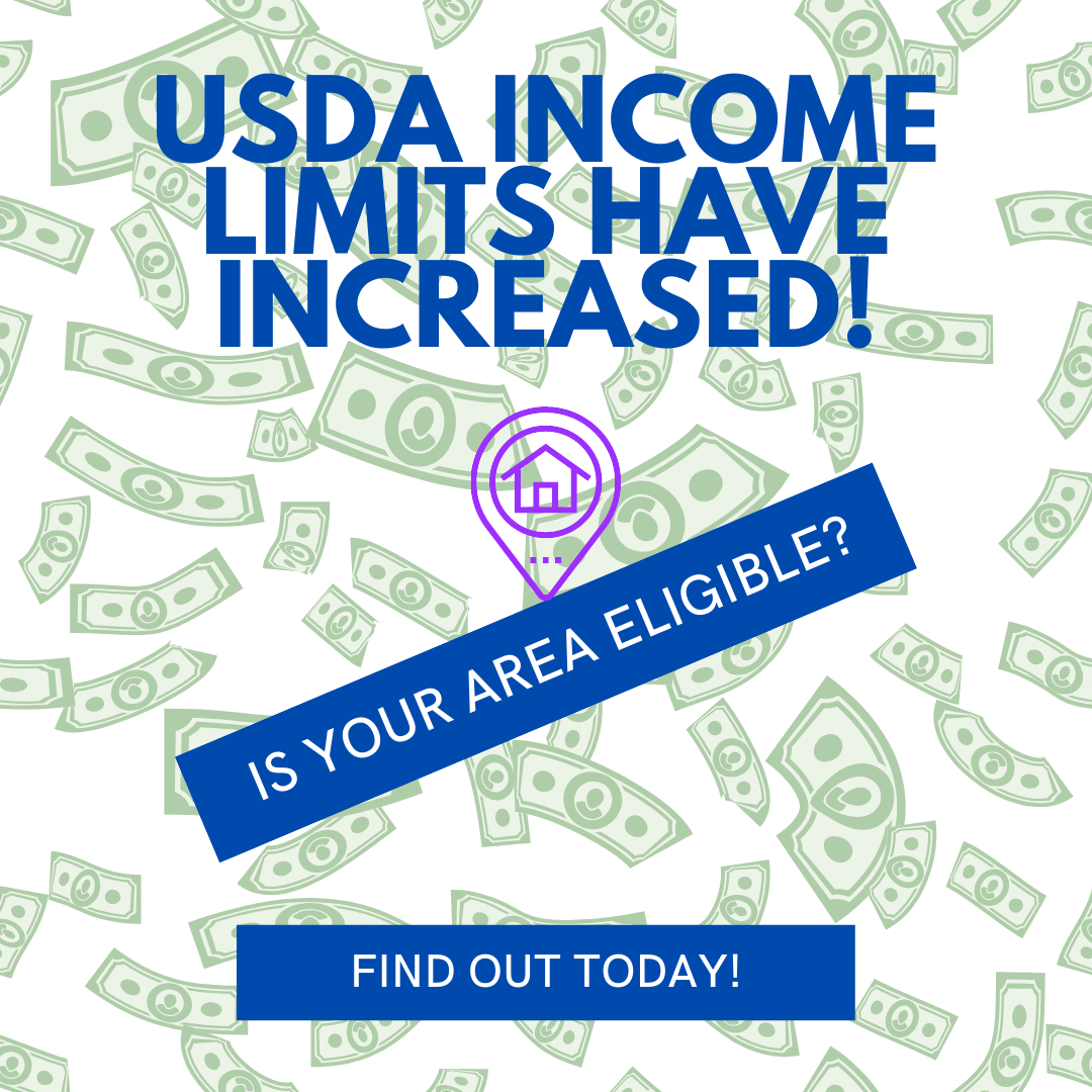 USDA INCOME LIMITS HAVE INCREASED