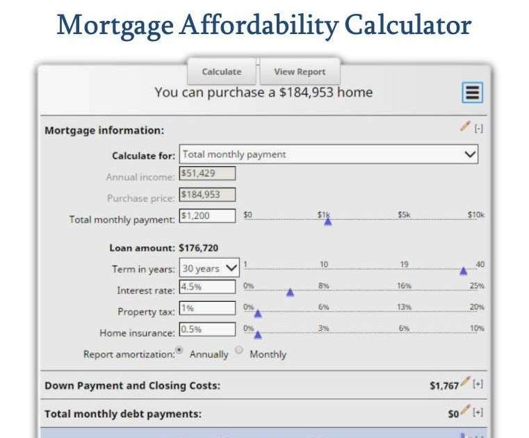 Usda Mortgage Qualification Calculator