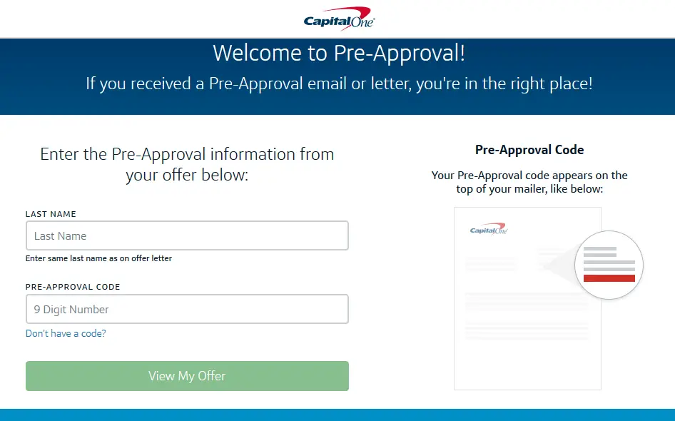 Visit capitalone.com/autopreapproval To Verify Your ...