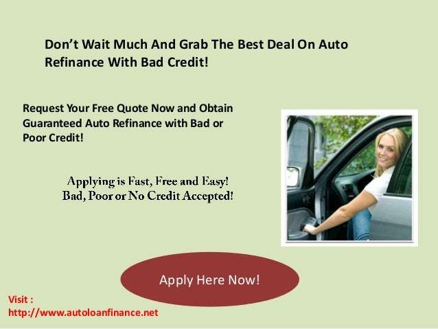 When Can I Refinance My Car With Bad Credit