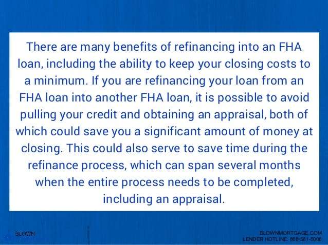 Who Can Refinance Into An FHA Loan